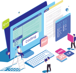 product engineering custom software solution vector