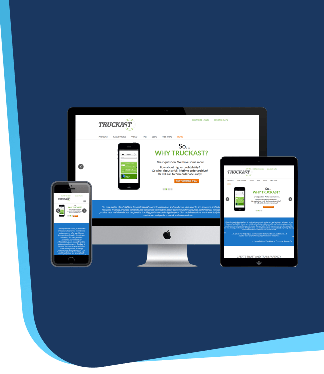truckcast portfolio mobile banner
