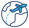 Travel software solutions icon